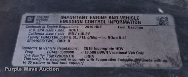 image for item LK9786 2015 Chevrolet Silverado 3500HD  utility bed pickup truck