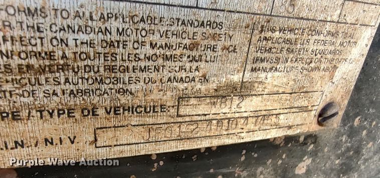 image for item LK9807 2013 Belshe WB12  utility trailer