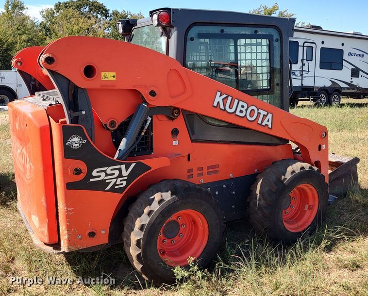 image for item LK9830 2016 Kubota SSV75  skid steer loader