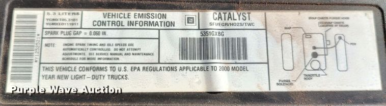 image for item LK9853 2000 Chevrolet Silverado 1500  Ext. Cab pickup truck