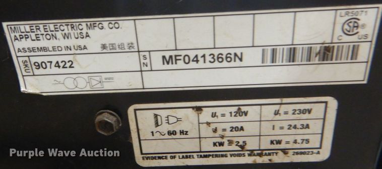 image for item LS9864 Miller Millermatic 211  welder