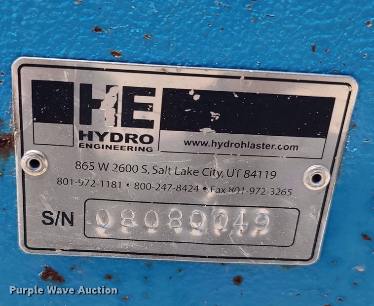 image for item LU9134 Hydro Engineering  pressure washer trailer