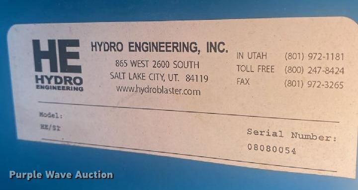 image for item LU9134 Hydro Engineering  pressure washer trailer