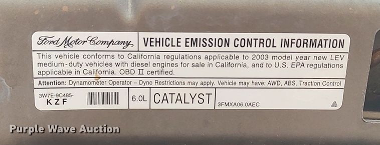 image for item LU9191 2003 Ford Excursion  SUV