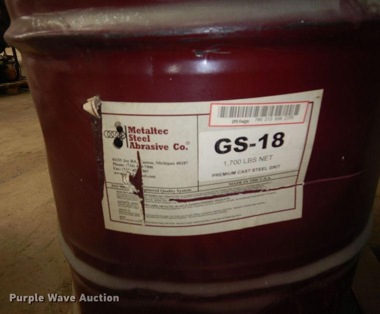 image for item LY9077 (2) barrels of Metallic Steel Abrasive GS-18 sandblasting grit