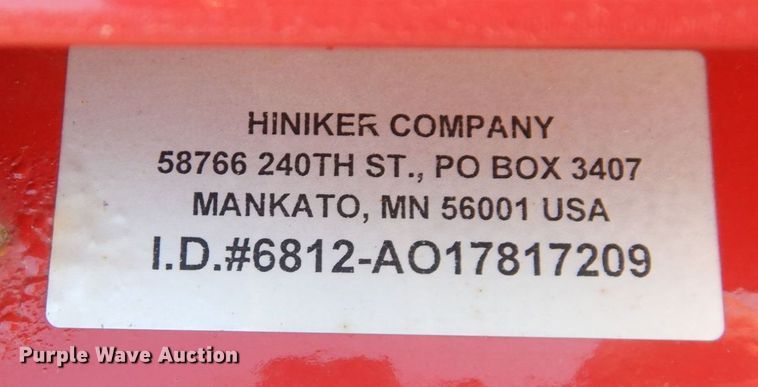 image for item LY9099 Hiniker 6812  8'W snow plow