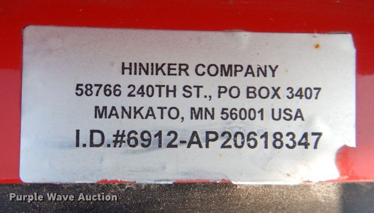 image for item LY9101 Hiniker 6912  8'W snow plow