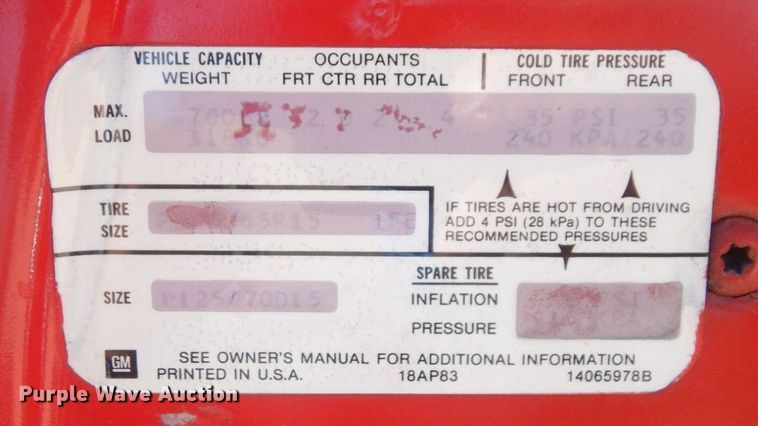 image for item LY9131 1984 Chevrolet Camaro Z28