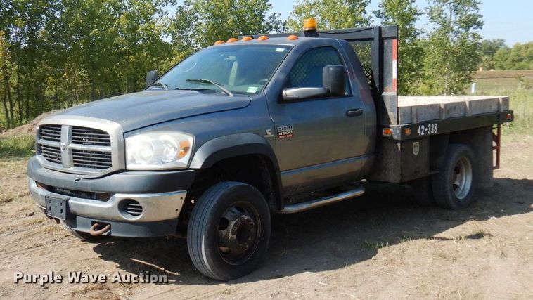 image for item MH9210 2008 Dodge Ram 4500HD  flatbed truck