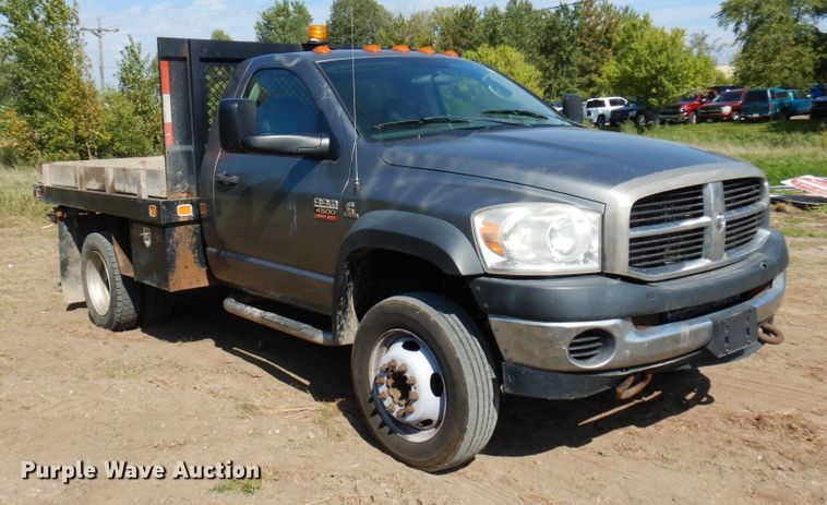 image for item MH9210 2008 Dodge Ram 4500HD  flatbed truck