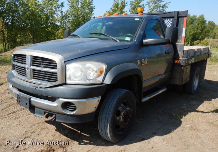 image for item MH9210 2008 Dodge Ram 4500HD  flatbed truck