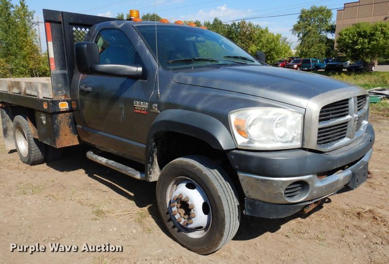 image for item MH9210 2008 Dodge Ram 4500HD  flatbed truck