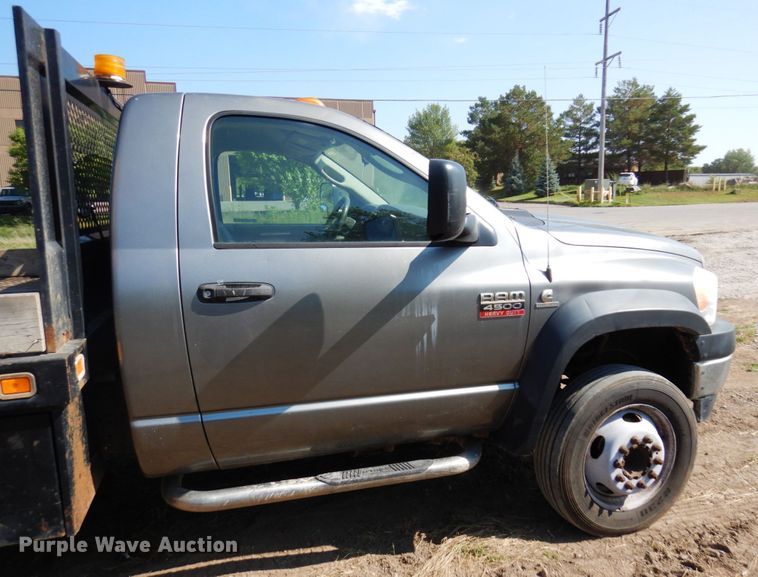 image for item MH9210 2008 Dodge Ram 4500HD  flatbed truck