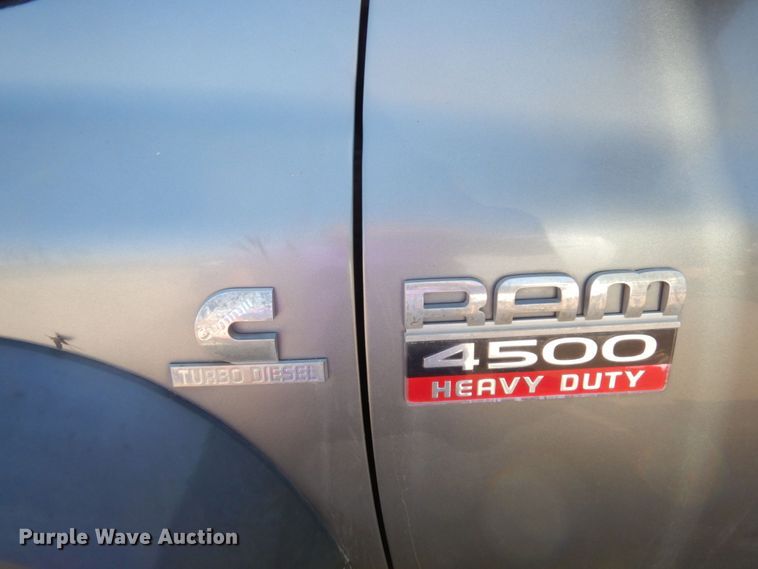 image for item MH9210 2008 Dodge Ram 4500HD  flatbed truck