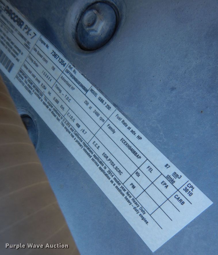 image for item MH9215 2015 Kenworth K370  truck cab and chassis