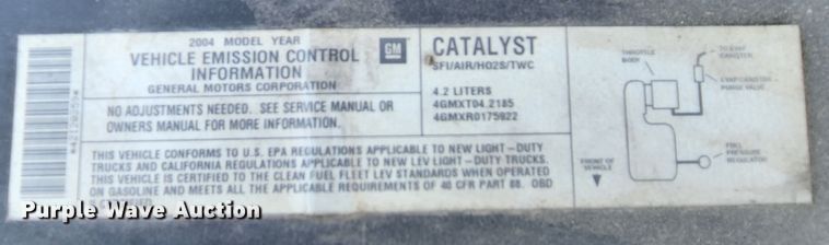 image for item MK9312 2004 GMC Envoy  SUV