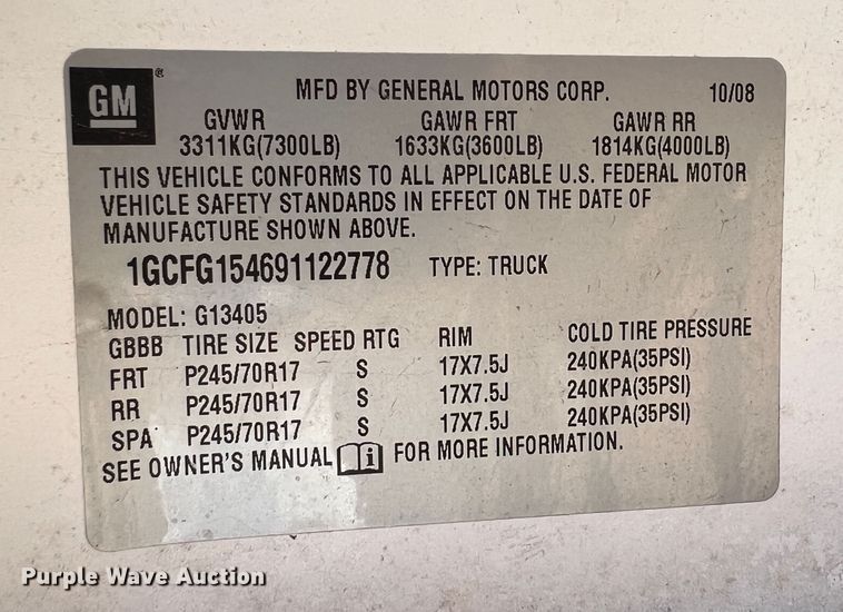 image for item MQ9810 2009 Chevrolet Express 1500  van