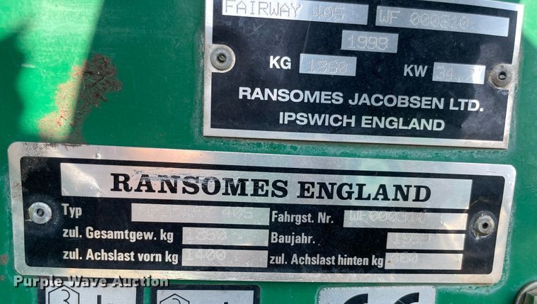 image for item MR9345 1999 Ransomes 405  reel mower