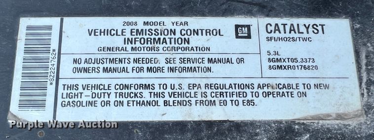 image for item MR9804 2008 Chevrolet Silverado 1500  Ext. Cab pickup truck