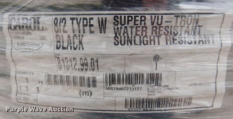 image for item MU9760 1,000' of 8/2 Type W electric wire
