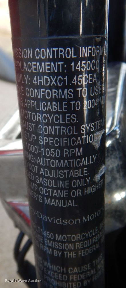 image for item MU9761 2004 Harley Davidson Road King  motorcycle