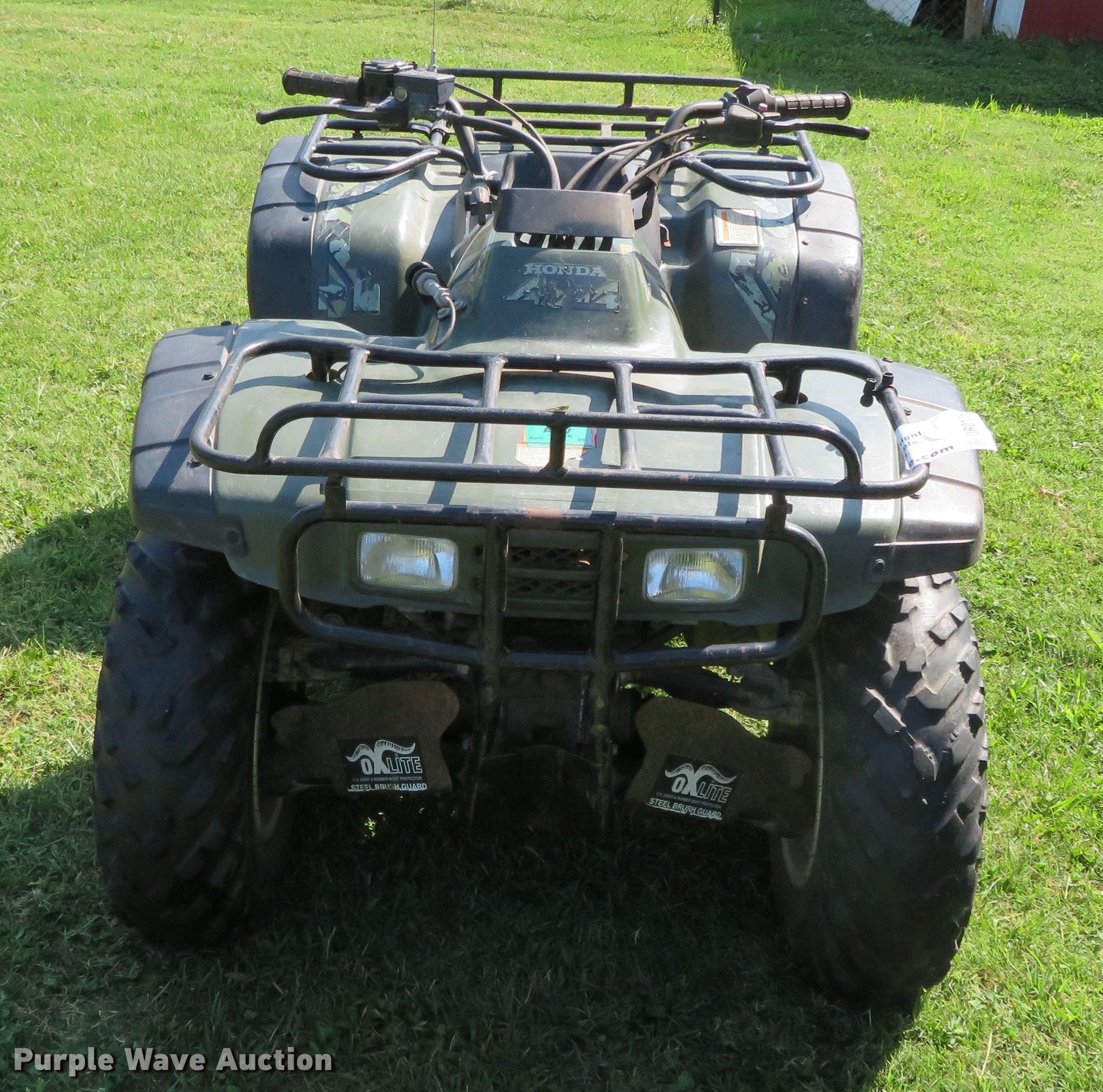 1997 Honda TRX300FW ATV in Benton, MO Item DR0125 sold Purple Wave