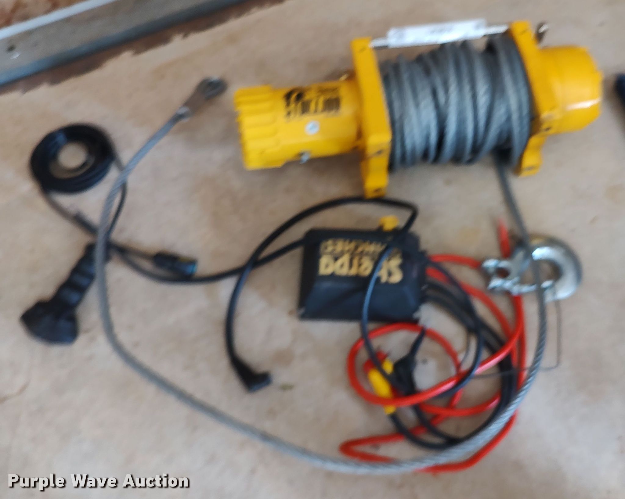 Sherpa Stallion winch in Norman, OK Item LK9916 sold Purple Wave