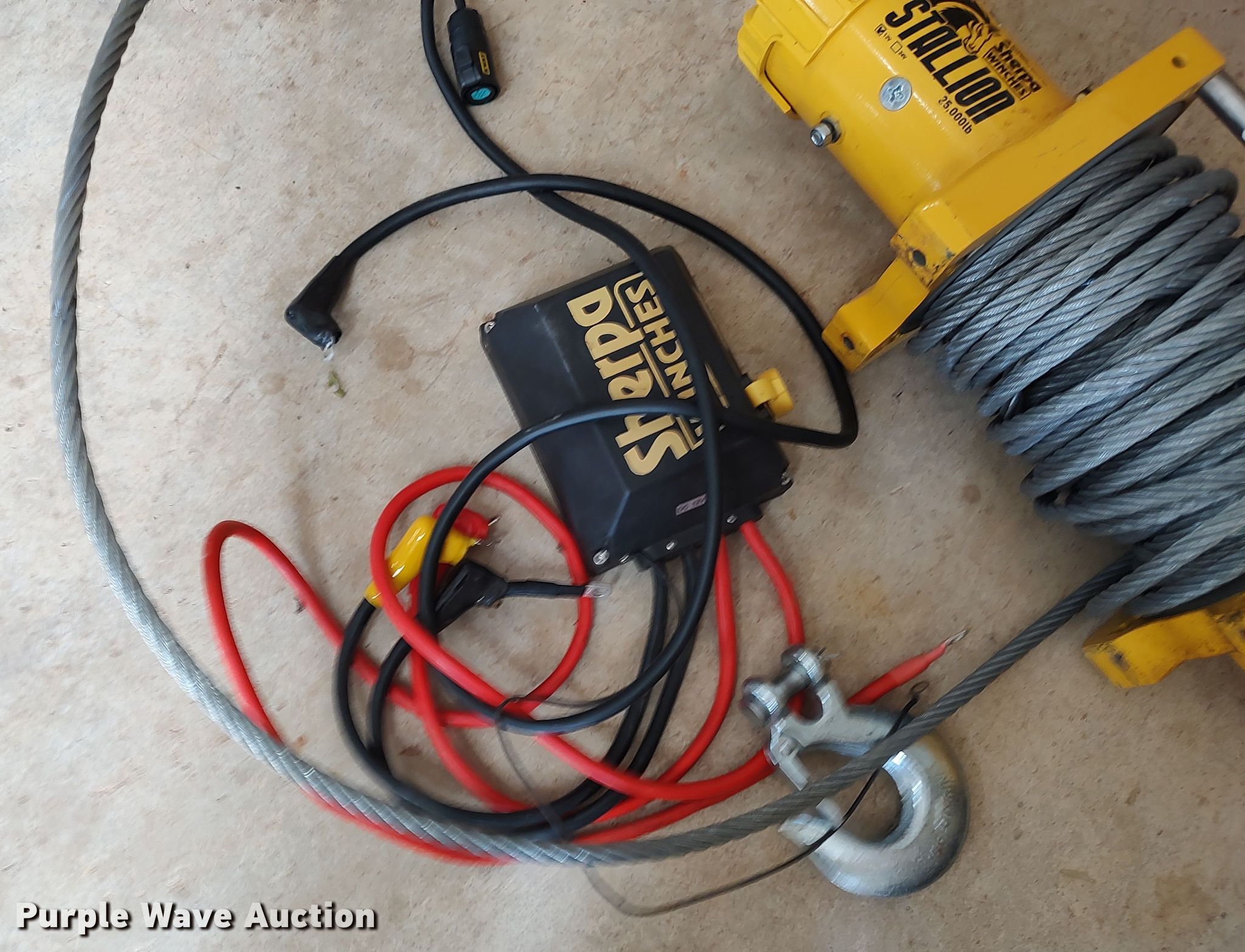 Sherpa Stallion winch in Norman, OK Item LK9916 sold Purple Wave