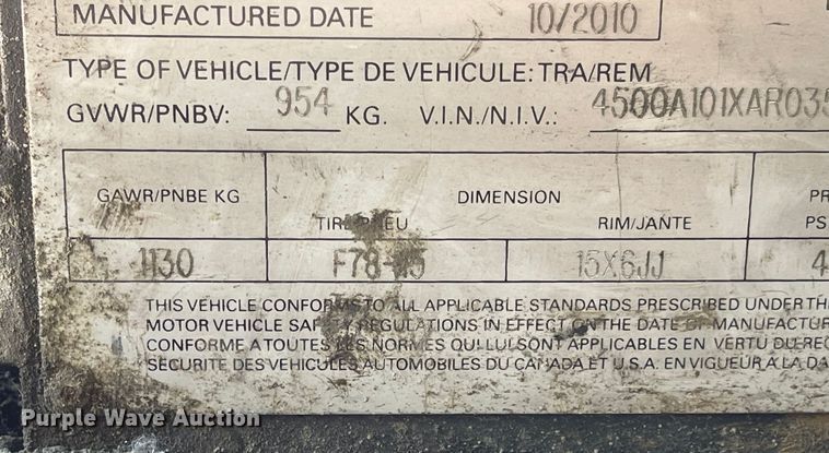 image for item DI1233 2003 United Expressline  sewer rehabilitation spray lining system trailer