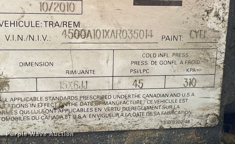 image for item DI1233 2003 United Expressline  sewer rehabilitation spray lining system trailer