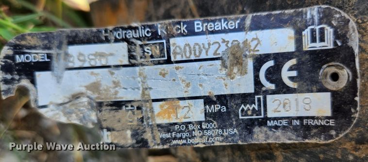 image for item DI1238 2018 Bobcat 8980  breaker