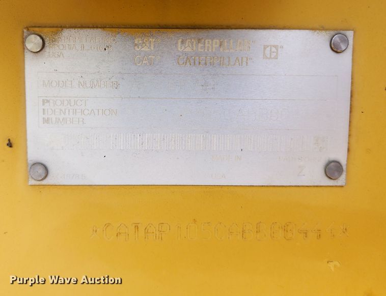 image for item DL6679 2002 Caterpillar AP1055B  paver