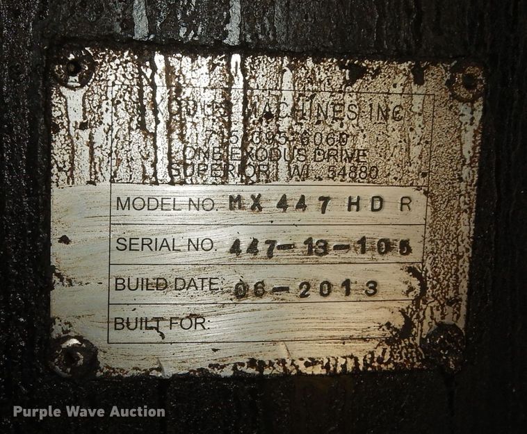 image for item DM3130 2013 Exodus MX447HDR  long reach wheeled excavator