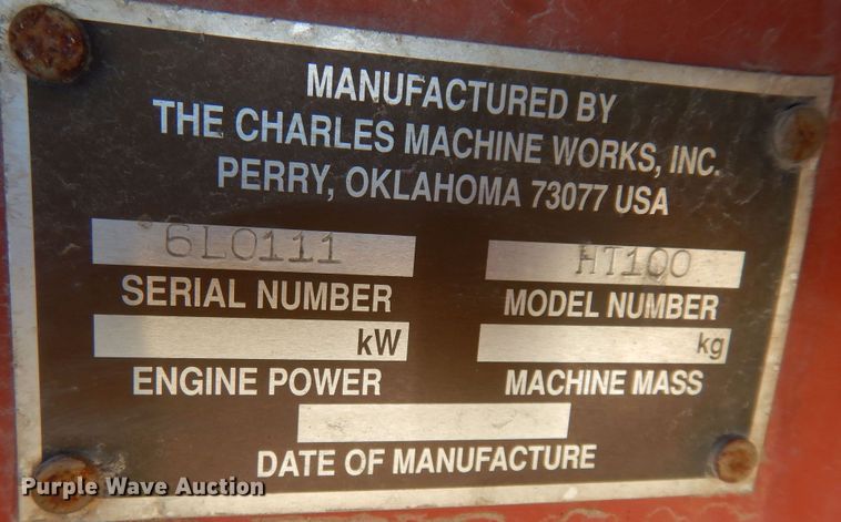 image for item DM3136 1994 Ditch Witch HT100  cable plow