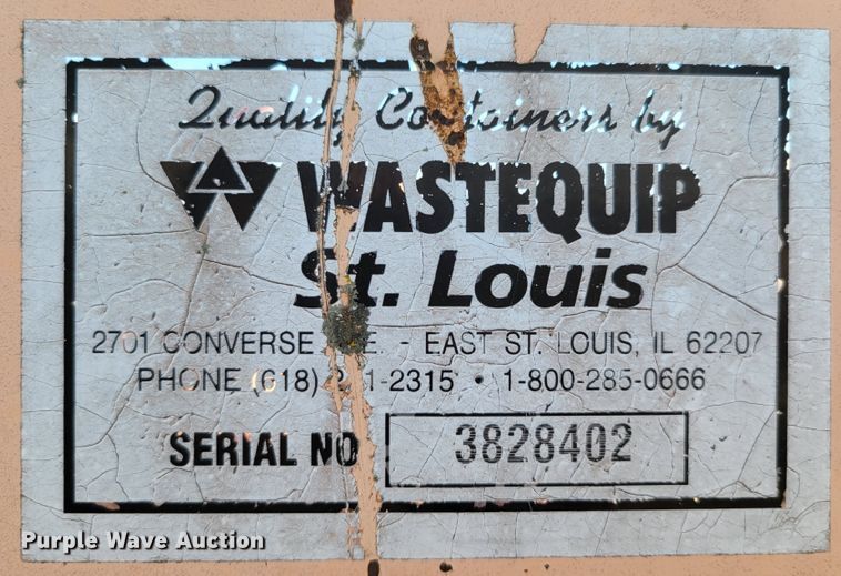 image for item DM8043 Wastequip  roll-off trash compactor dumpster