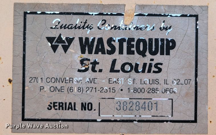 image for item DM8044 Wastequip  roll-off trash compactor dumpster