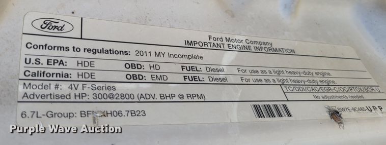 image for item DM8046 2011 Ford F550 Super Duty XL  SuperCab bucket truck