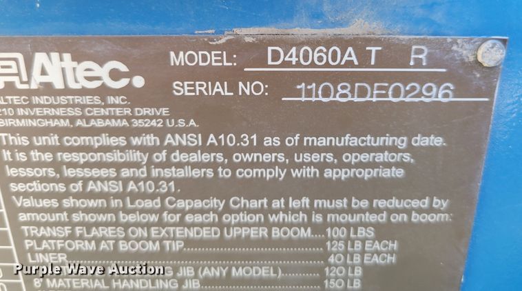 image for item DM8047 2009 International WorkStar 7500  digger derrick truck