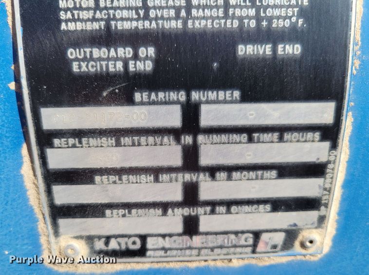 image for item DM8056 Kato Engineering A186030003  generator