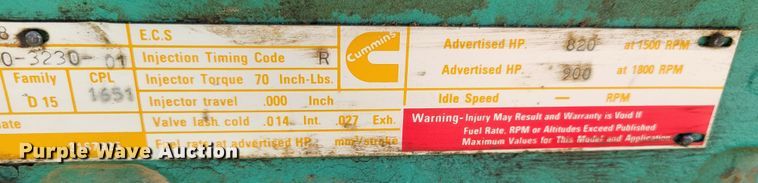 image for item DM8057 Onan 600DFGB  generator