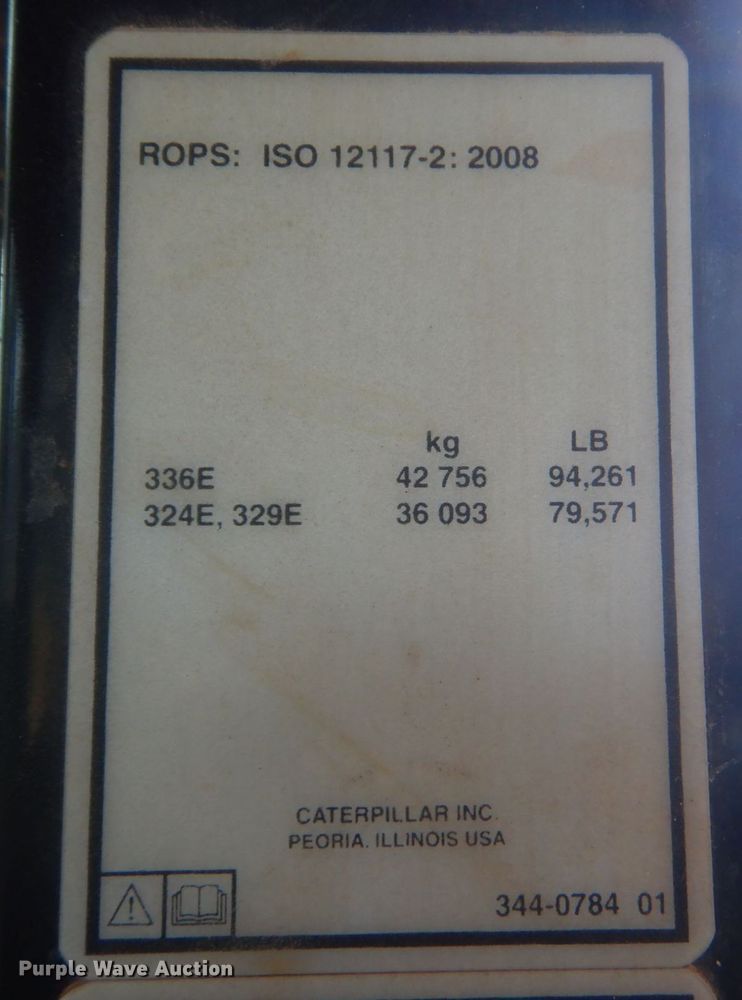 image for item DO1586 2013 Caterpillar 329E L  excavator