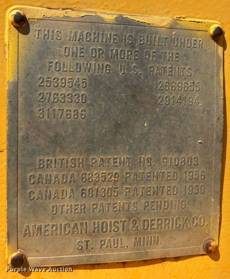 image for item DO8708 1965 American 4450  crane