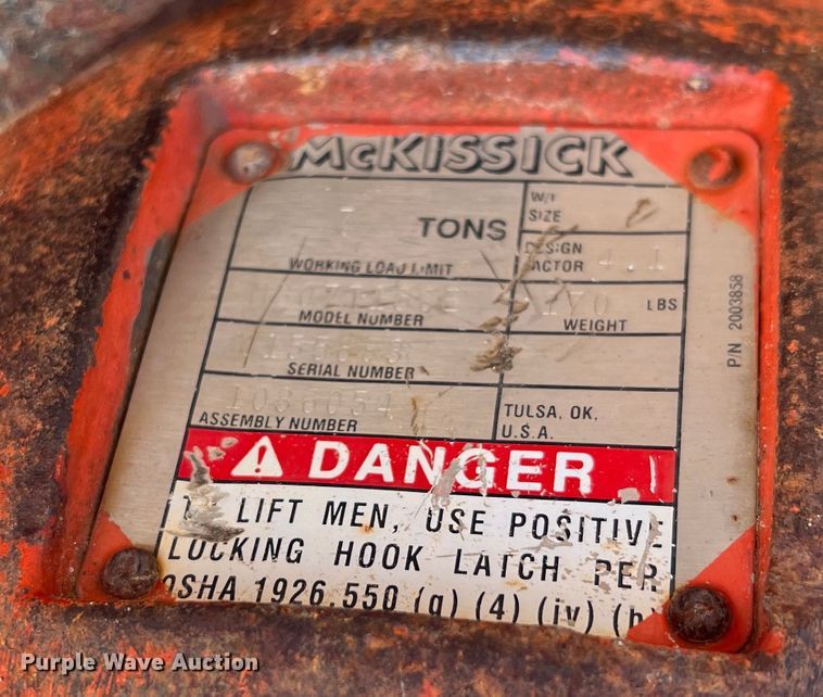 image for item DO8708 1965 American 4450  crane