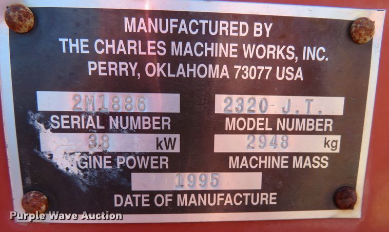 image for item DR0140 1995 Ditch Witch JT2320  directional boring unit