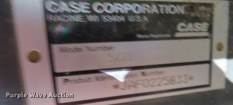 image for item DR0142 1998 Case 560  trencher