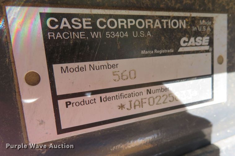 image for item DR0142 1998 Case 560  trencher