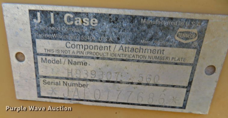 image for item DR0142 1998 Case 560  trencher