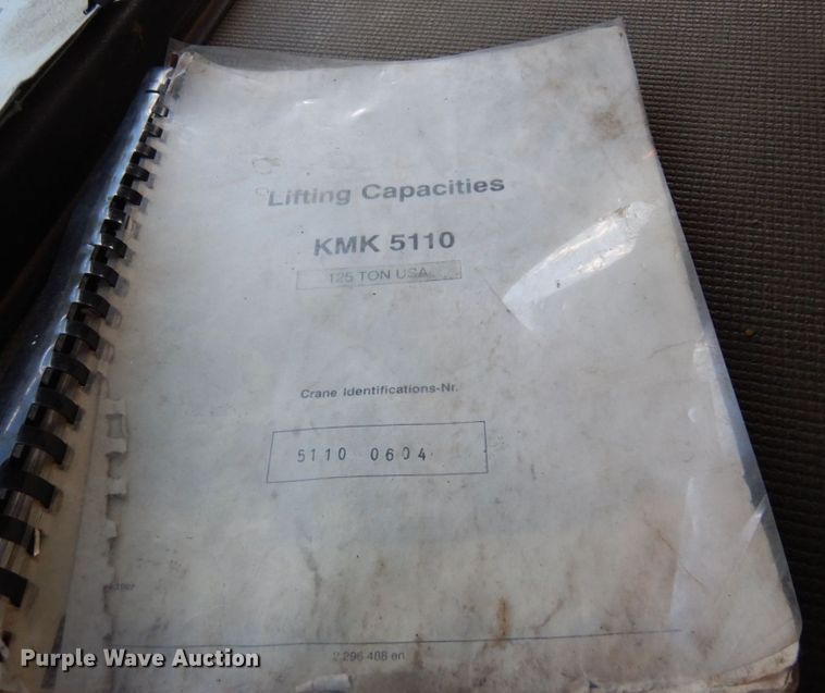 image for item DR0542 1992 Krupp KMK5110  crane