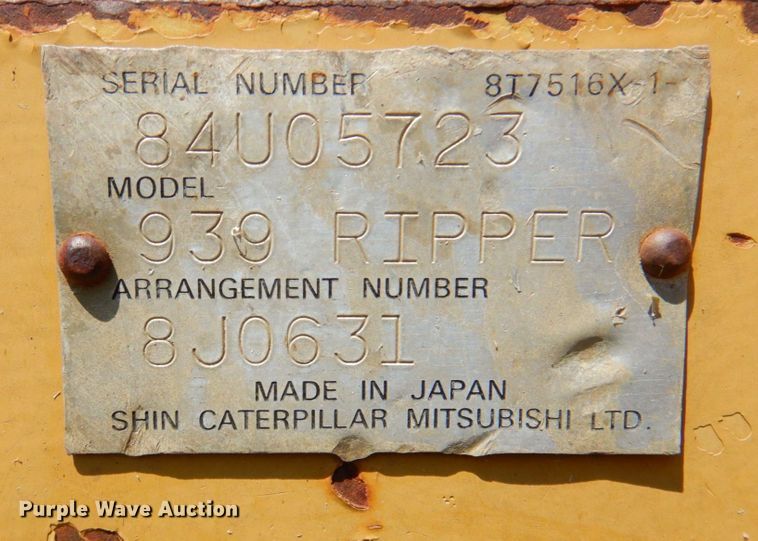 image for item DR2034 2001 Caterpillar 939C  track loader