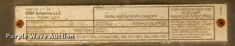 image for item DR2047 2005 Case 580M Series II  backhoe